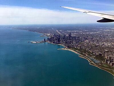 Anflug auf Chicago